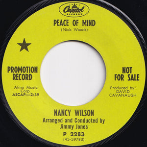 Nancy Wilson - Peace Of Mind / This Bitter Earth (7 inch Record / Used)