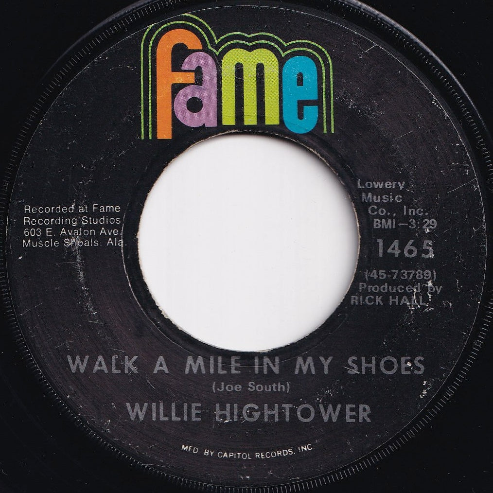 Willie Hightower - Walk A Mile In My Shoes / You Used Me Baby (7 inch Record / Used)