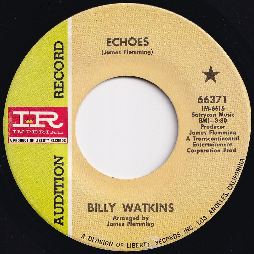 Billy Watkins - Echoes / Somebody's Love (7 inch Record / Used)