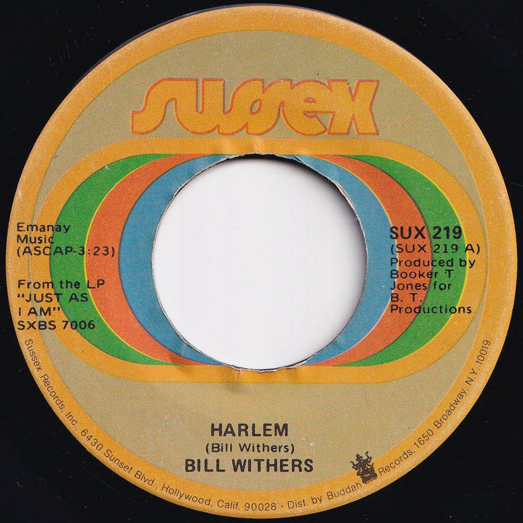 Bill Withers - Harlem / Ain't No Sunshine (7 inch Record / Used)