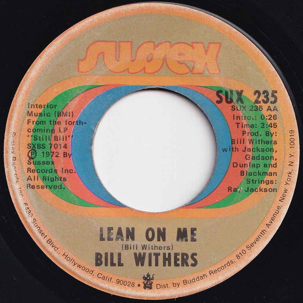 Bill Withers - Lean On Me / Better Off Dead (7 inch Record / Used)