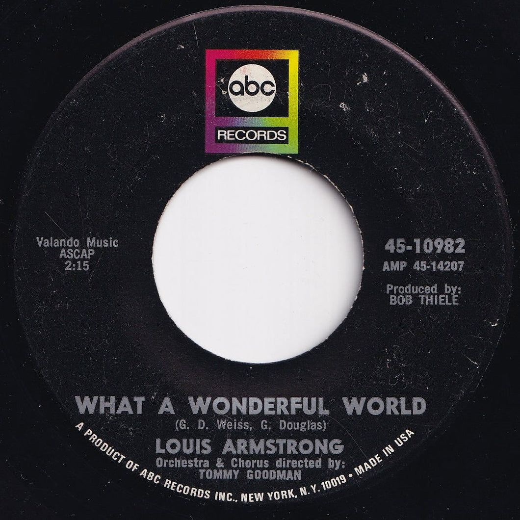 Louis Armstrong - What A Wonderful World / Cabaret (7 inch Record / Used)