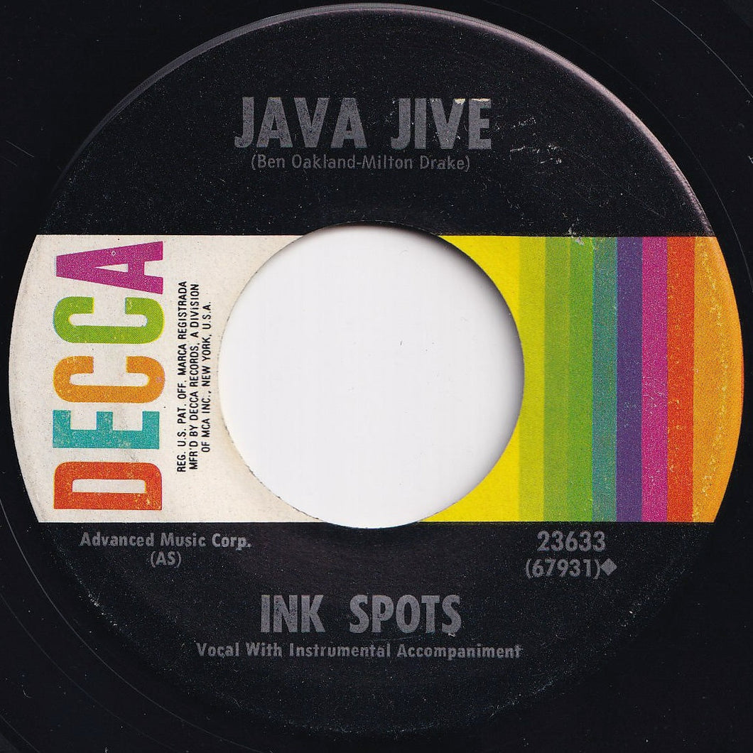 Ink Spots - Java Jive / Do I Worry? (7 inch Record / Used)