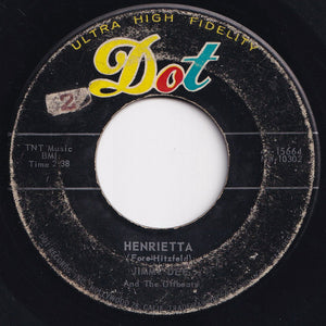 Jimmy Dee And The Offbeats - Henrietta / Don't Cry No More (7 inch Record / Used)