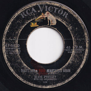 Elvis Presley - All Shook Up / That's When Your Heartaches Begin (7 inch Record / Used)