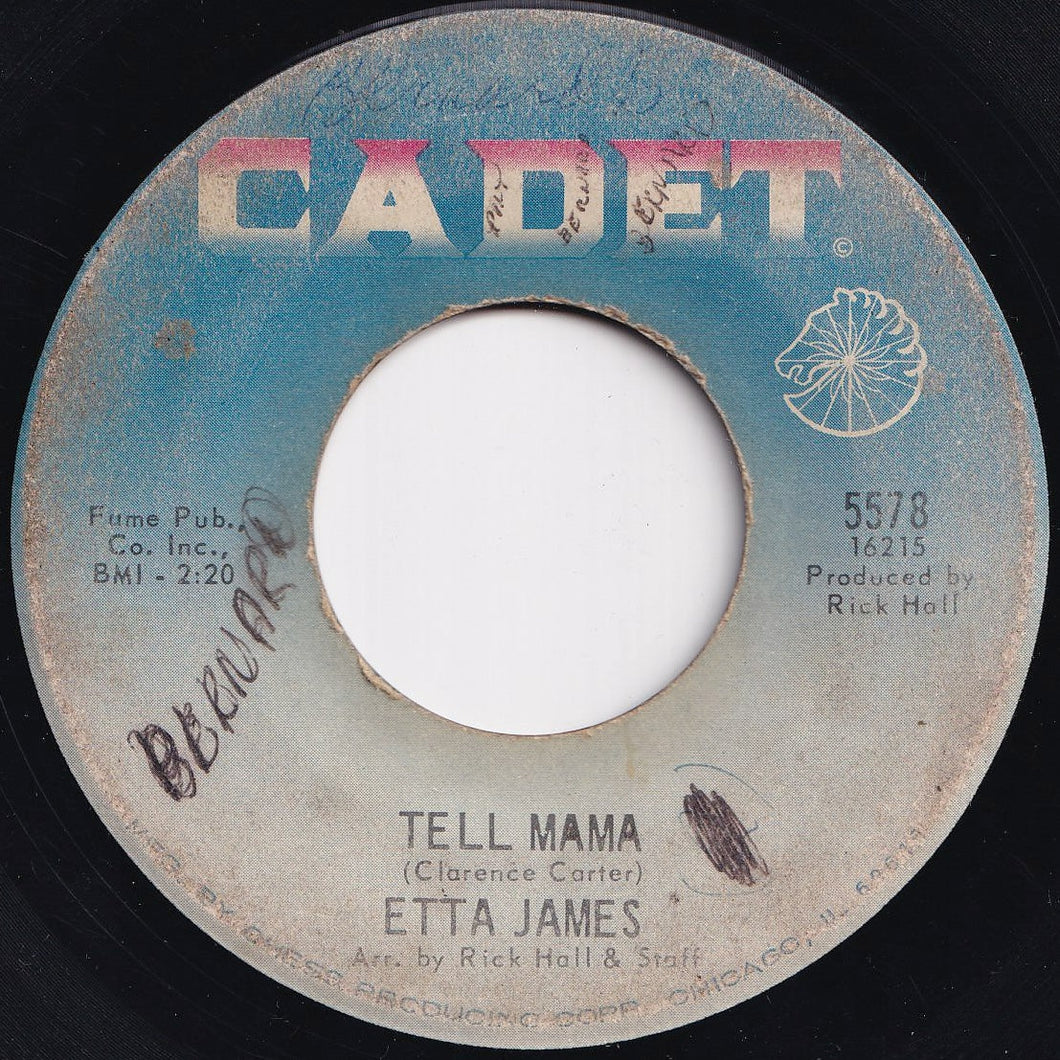 Etta James - Tell Mama / I'd Rather Go Blind (7 inch Record / Used)