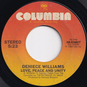 Deniece Williams - Do What You Feel / Love, Peace And Unity (7 inch Record / Used)