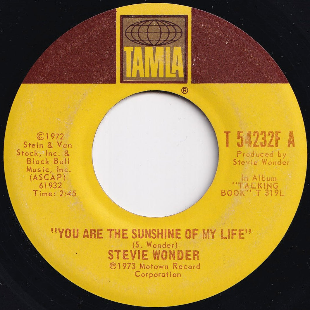 Stevie Wonder - You Are The Sunshine Of My Life / Tuesday Heartbreak (7 inch Record / Used)