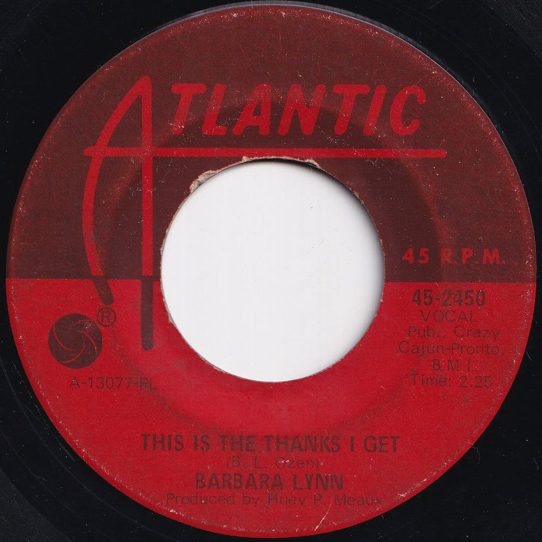 Barbara Lynn - This Is The Thanks I Get / Ring Telephone Ring (7 inch Record / Used)