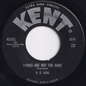 B. B. King - Things Are Not The Same / Fishin After Me (7 inch Record / Used)