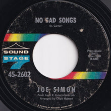 Load image into Gallery viewer, Joe Simon - No Sad Songs / Come On And Get It (7 inch Record / Used)
