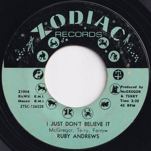 Ruby Andrews - Casonova (Your Playing Days Are Over) / I Just Don't Believe It (7 inch Record / Used)