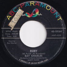 Load image into Gallery viewer, Ray Charles - Ruby / Hardhearted Hannah (7 inch Record / Used)
