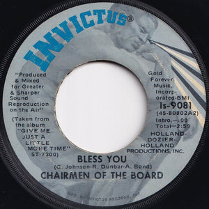 Chairmen Of The Board - Pay To The Piper / Bless You (7 inch Record / Used)