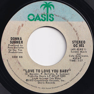 Donna Summer - Love To Love You Baby / Love To Love You Baby (7 inch Record / Used)