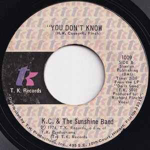 KC & The Sunshine Band - Get Down Tonight / You Don't Know (7 inch Record / Used)