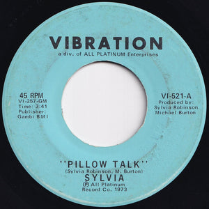 Sylvia Robinson - Pillow Talk / My Thing (7 inch Record / Used)