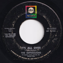 Load image into Gallery viewer, Impressions - We&#39;re A Winner / It&#39;s All Over (7 inch Record / Used)
