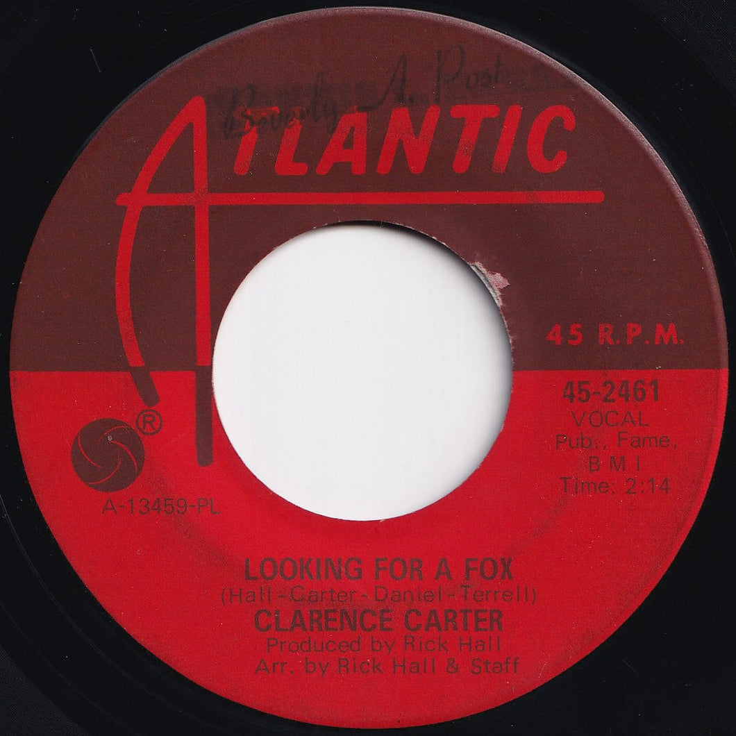 Clarence Carter - Looking For A Fox / I Can't See Myself (Crying About You) (7 inch Record / Used)