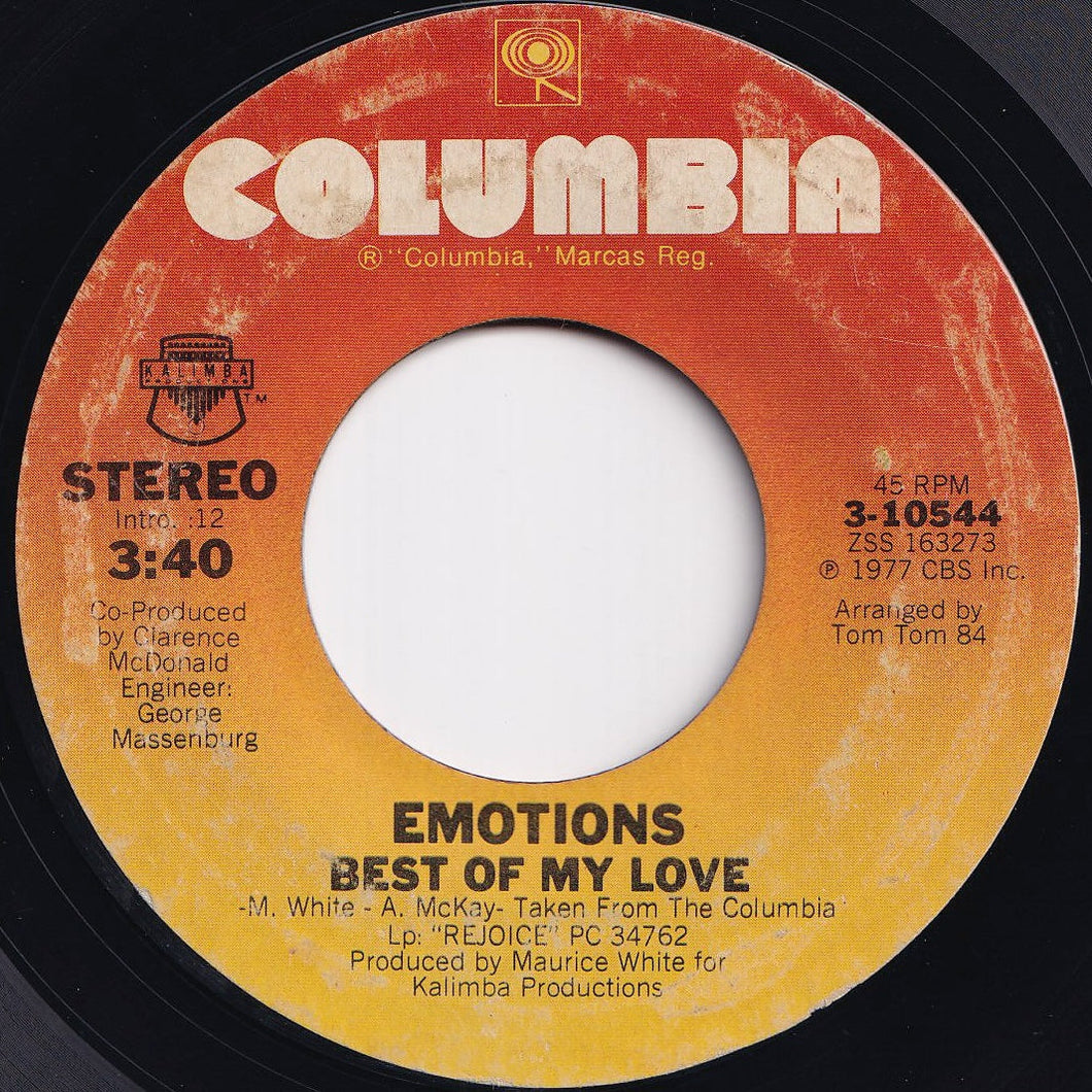 Emotions - Best Of My Love / A Feeling Is (7 inch Record / Used)