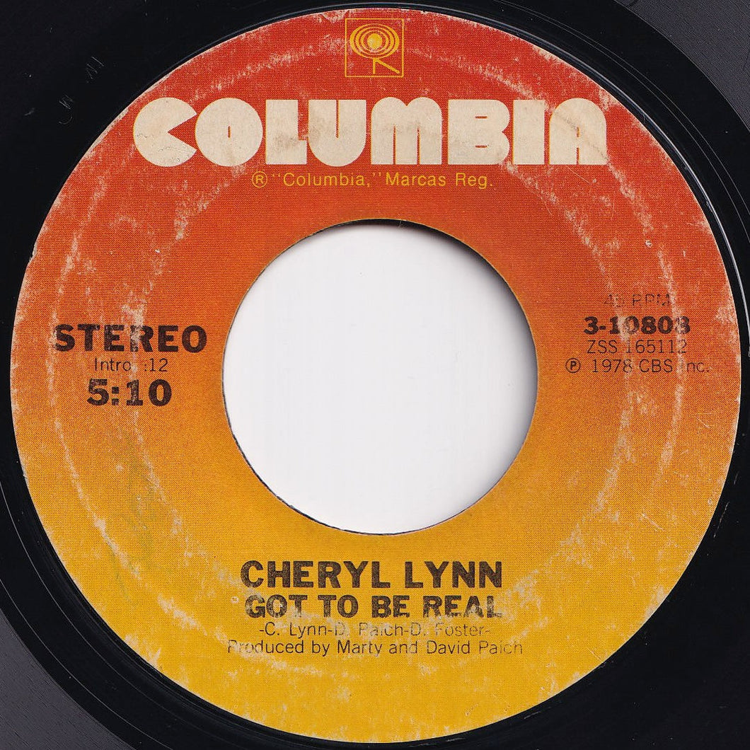 Cheryl Lynn - Got To Be Real / Come In From The Rain (7 inch Record / Used)