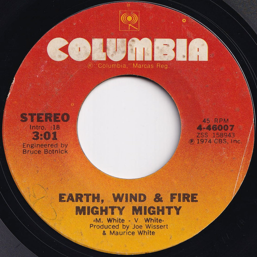 Earth, Wind & Fire - Mighty Mighty / Drum Song (7 inch Record / Used)