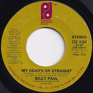 Billy Paul - Let's Make A Baby / My Head's On Straight (7 inch Record / Used)