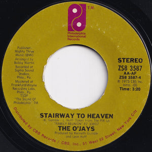 O'Jays - Livin' For The Weekend / Stairway To Heaven (7 inch Record / Used)