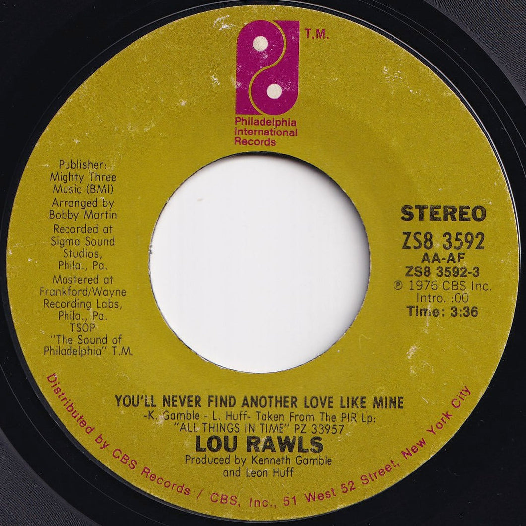 Lou Rawls - You'll Never Find Another Love Like Mine / Let's Fall In Love All Over Again (7 inch Record / Used)