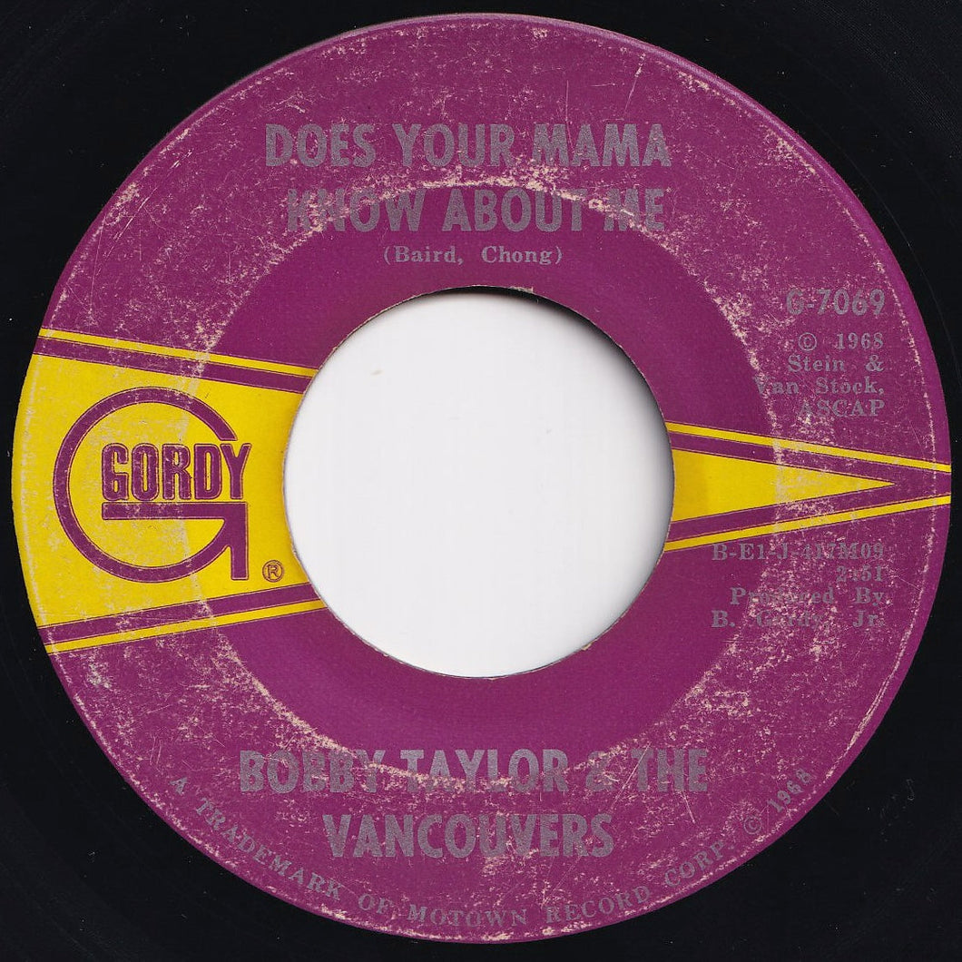 Bobby Taylor & The Vancouvers - Does Your Mama Know About Me / Fading Away (7 inch Record / Used)