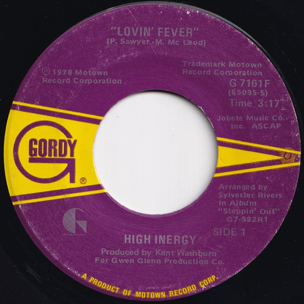 High Inergy - Lovin' Fever / Beware (7 inch Record / Used)