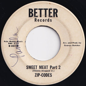 Zip-Codes - Sweet Meat (Part 1) / (Part 2) (7 inch Record / Used)