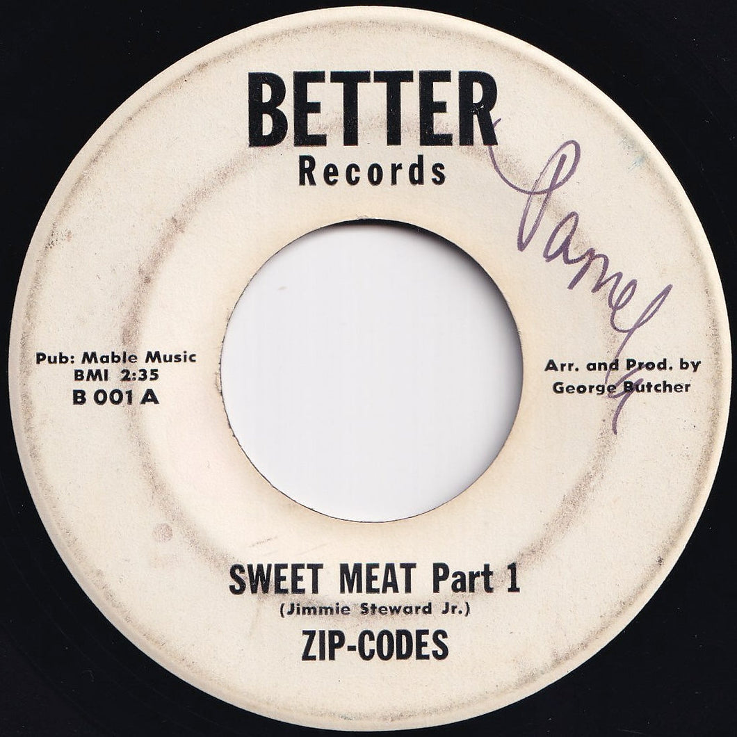 Zip-Codes - Sweet Meat (Part 1) / (Part 2) (7 inch Record / Used)