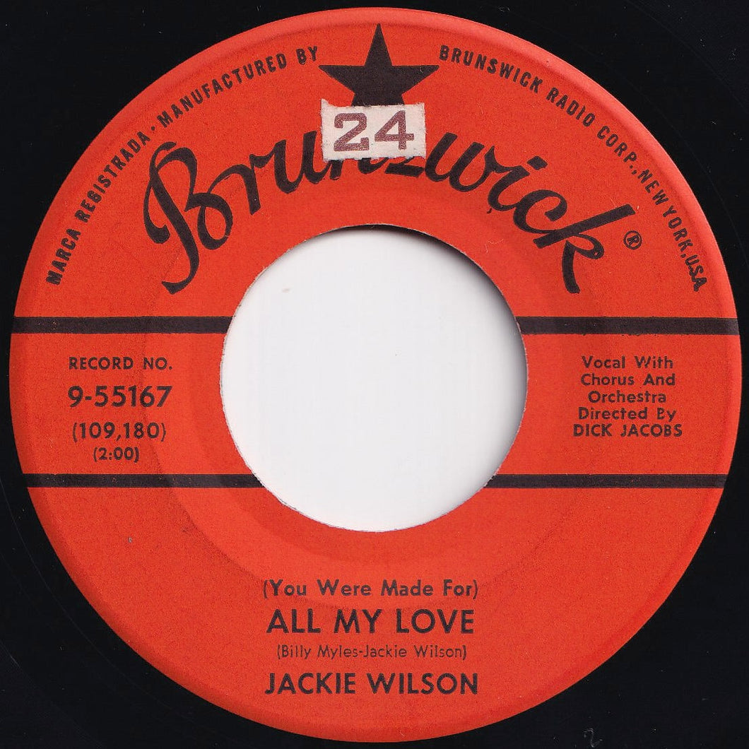 Jackie Wilson - (You Were Made For) All My Love / A Woman, A Lover, A Friend (7 inch Record / Used)