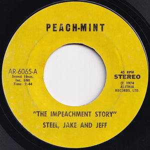 Steel, Jake And Jeff / Lou Toby And His Heavies - The Impeachment Story / Heavy Steppin' (7 inch Record / Used)