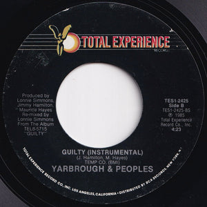 Yarbrough & Peoples - Guilty / (Instrumental) (7 inch Record / Used)