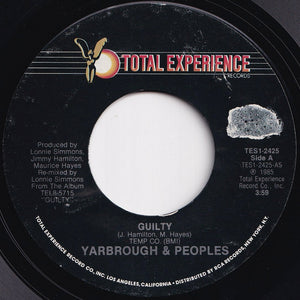 Yarbrough & Peoples - Guilty / (Instrumental) (7 inch Record / Used)