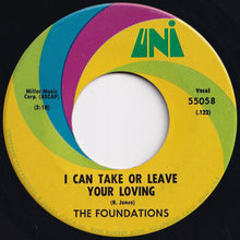 Load image into Gallery viewer, Foundations - Back On My Feet Again / I Can Take Or Leave Your Loving (7 inch Record / Used)
