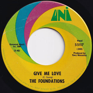 Foundations - In The Bad, Bad Old Days (Before You Loved Me) / Give Me Love (7 inch Record / Used)