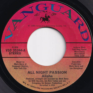 Alisha - All Night Passion / Dub All Night (7 inch Record / Used)