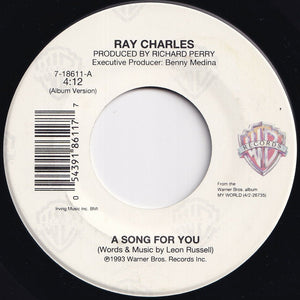 Ray Charles - A Song For You / I Can't Get Enough (7 inch Record / Used)