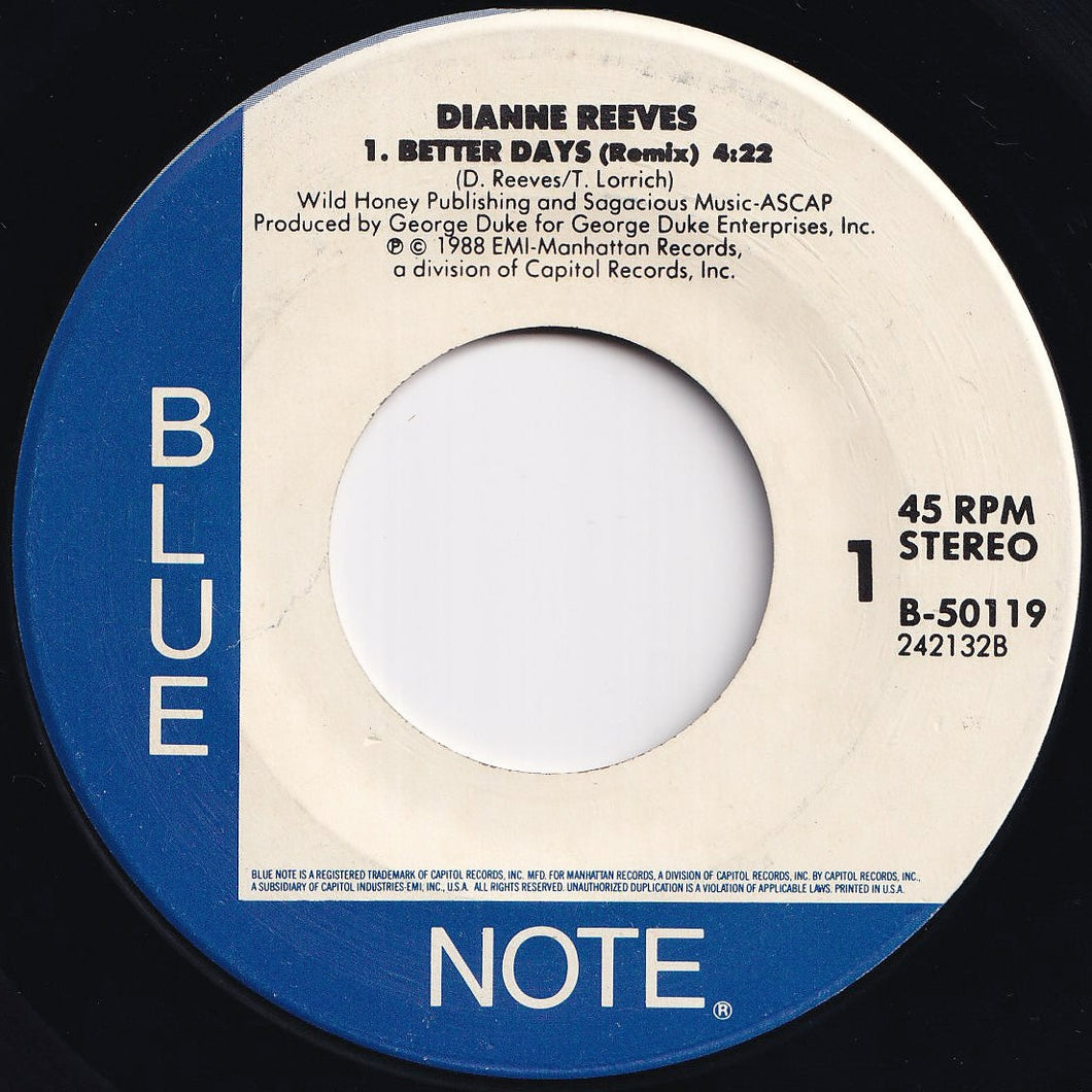 Dianne Reeves - Better Days (Remix) / That's All (7 inch Record / Used)