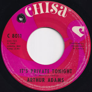 Arthur Adams - Can't Wait To See You / It's Private Tonight (7 inch Record / Used)