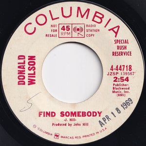 Donald Wilson - Sunshine / Find Somebody (7 inch Record / Used)