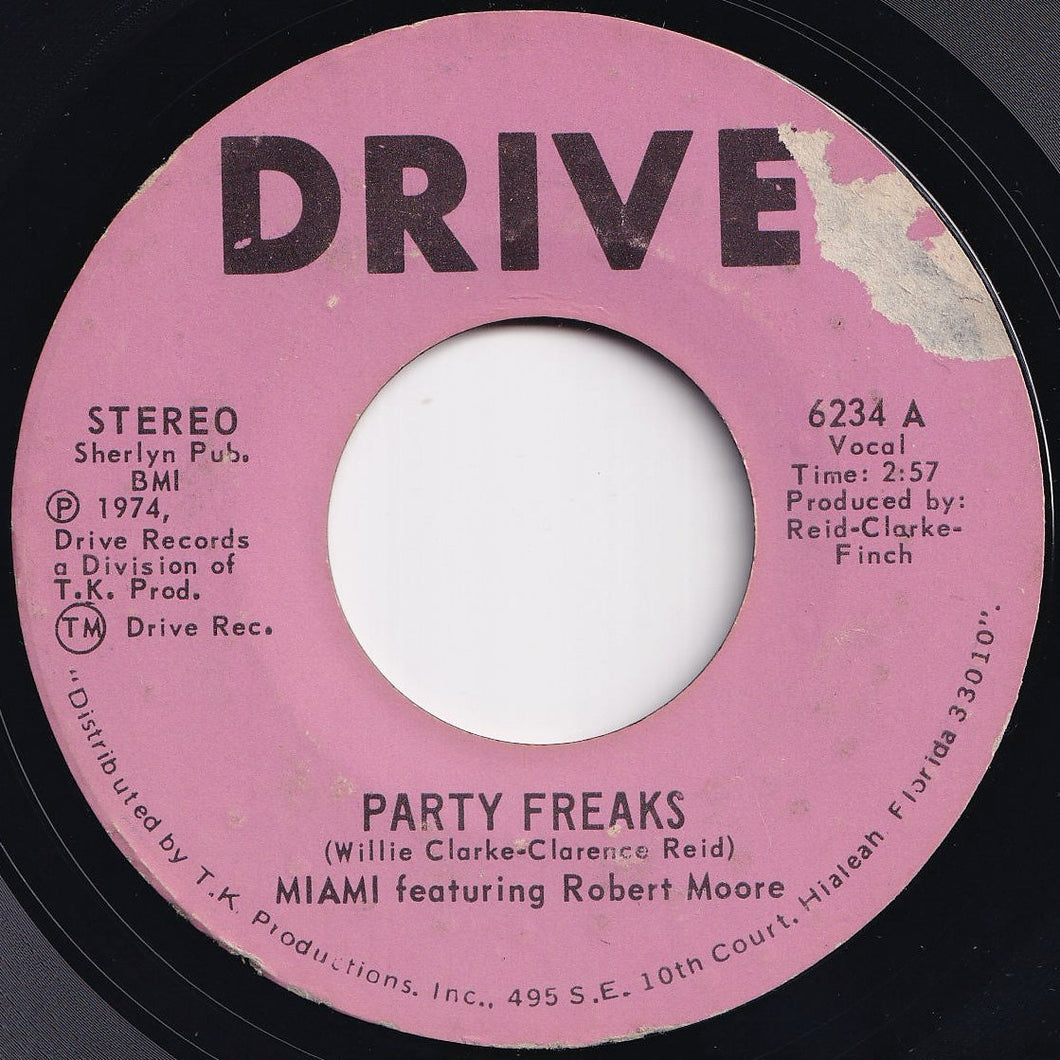 Miami, Robert Moore - Party Freaks (Part 1) / (Part 2) (7 inch Record / Used)