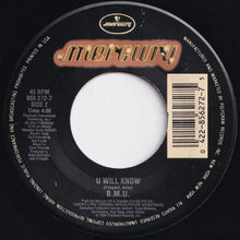 画像をギャラリービューアに読み込む, B.M.U. - U Will Know / U Will Know (7 inch Record / Used)
