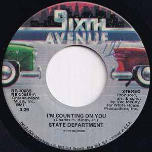 State Department - I'm Counting On You / Wonderful Woman (7 inch Record / Used)