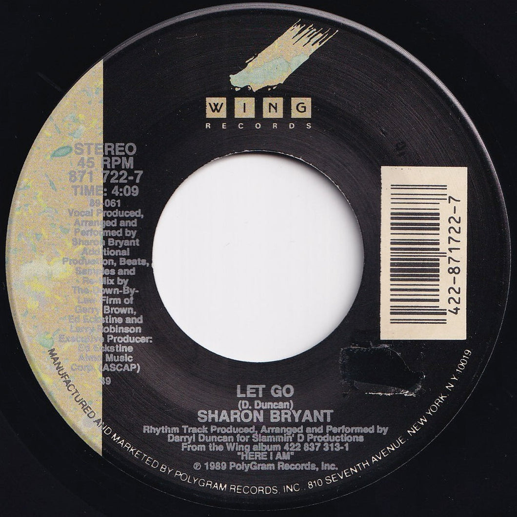 Sharon Bryant - Let Go / Saturday Nite (7 inch Record / Used)