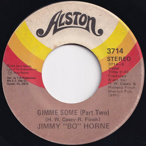 Jimmy "Bo" Horne - Gimme Some (Part 1) / (Part 2) (7 inch Record / Used)