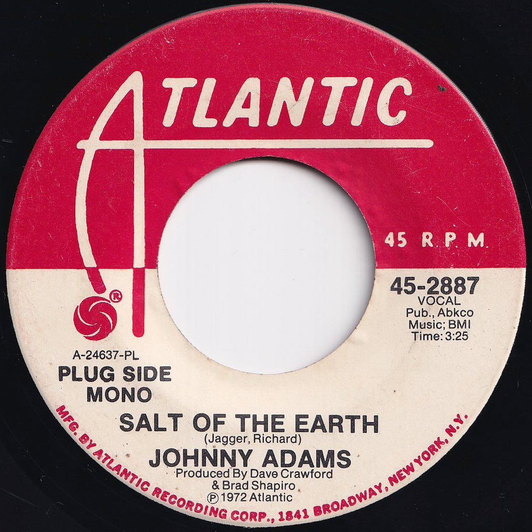 Johnny Adams - Salt Of The Earth / Salt Of The Earth (7 inch Record / Used)